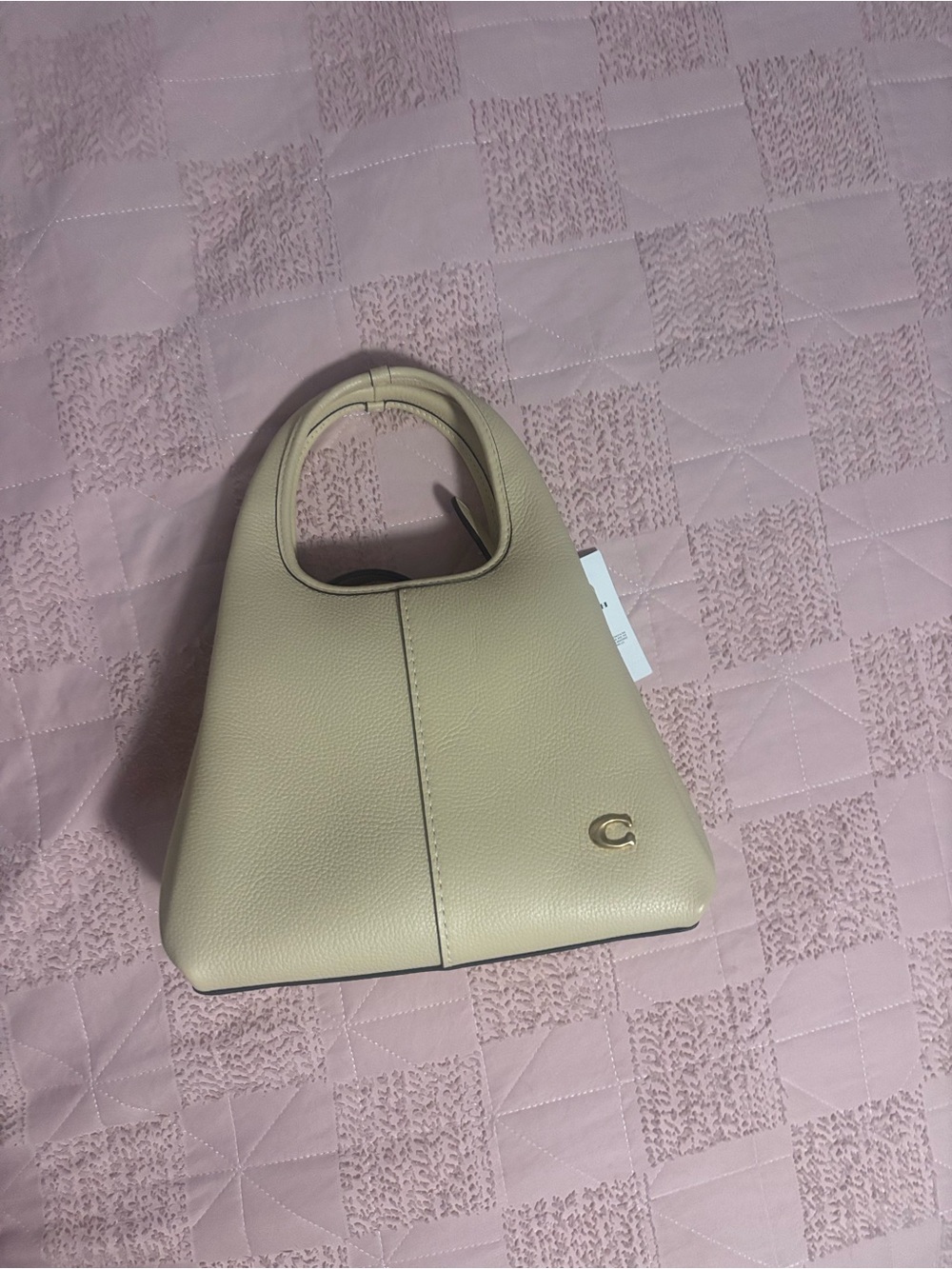 Coach Lana 23 NWT in Color Moonlight Pebbled Leather Top-Handle Bag - Picture 4 of 4